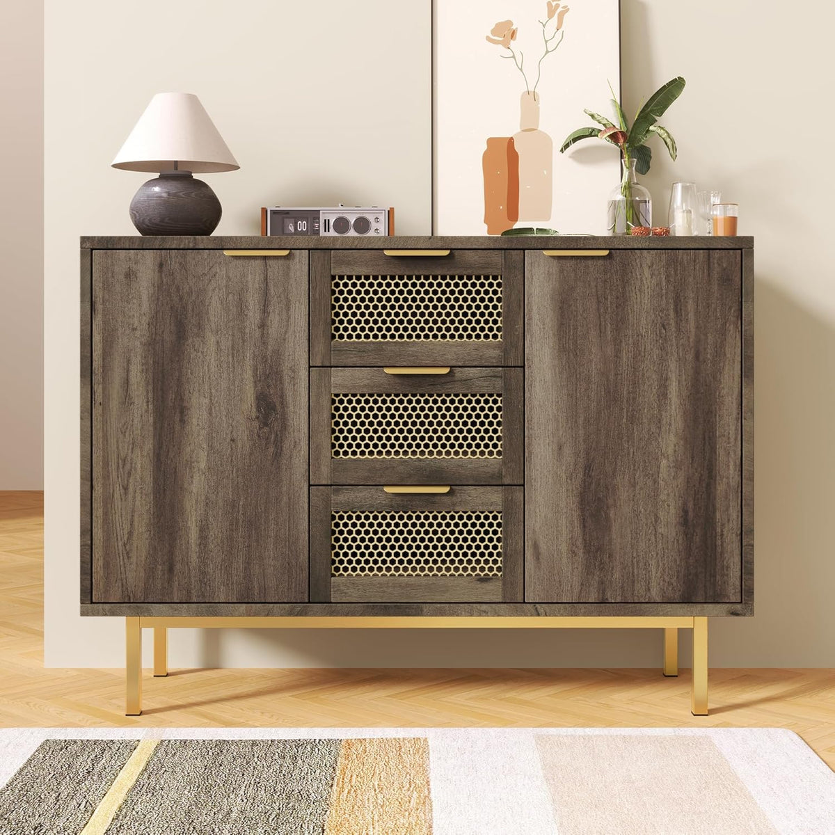 Dark Wood Hopp Sideboard