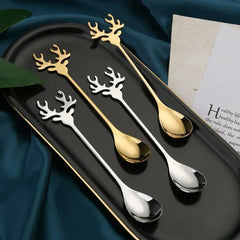 4pcs Reindeer Spoon Set