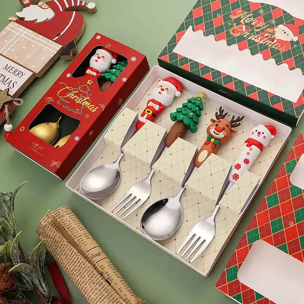 4 Piece Christmas Dinner Set