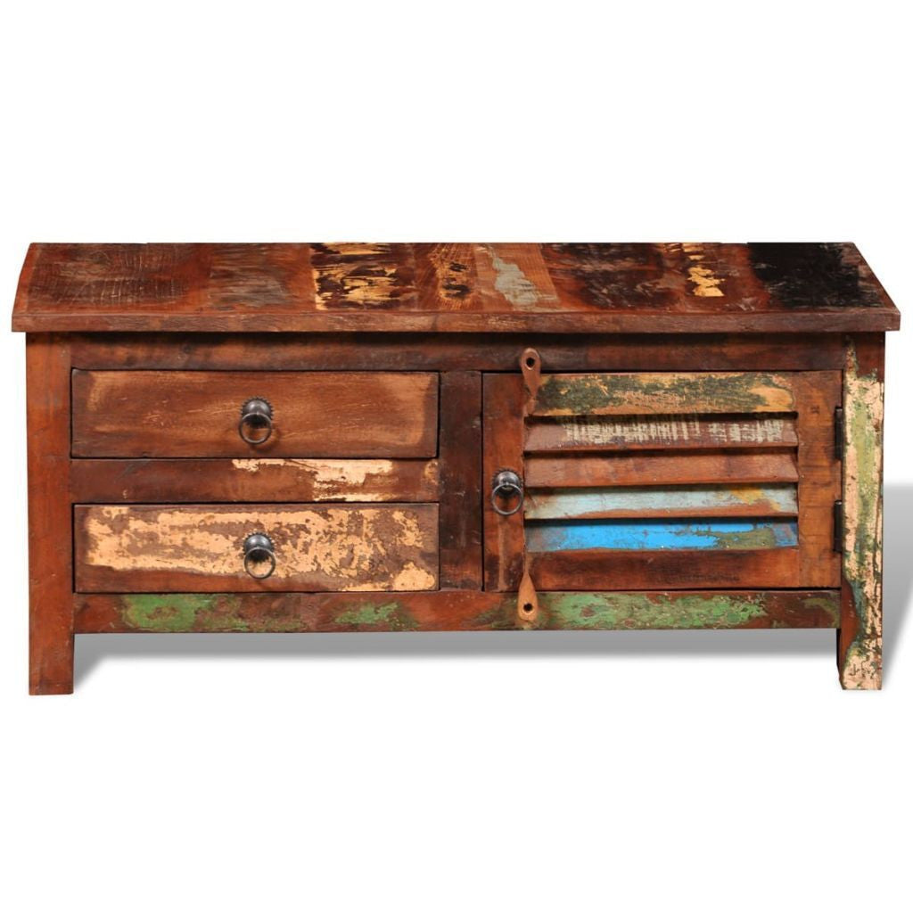 Solid Reclaimed Wood TV Cabinet