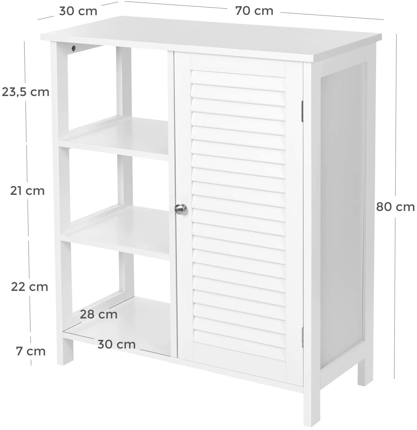 Blanco Storage Cabinet