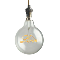 Retro Love Globe Bulb