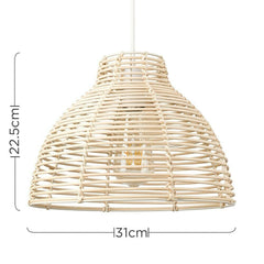 Woven Wicker Light Pendant