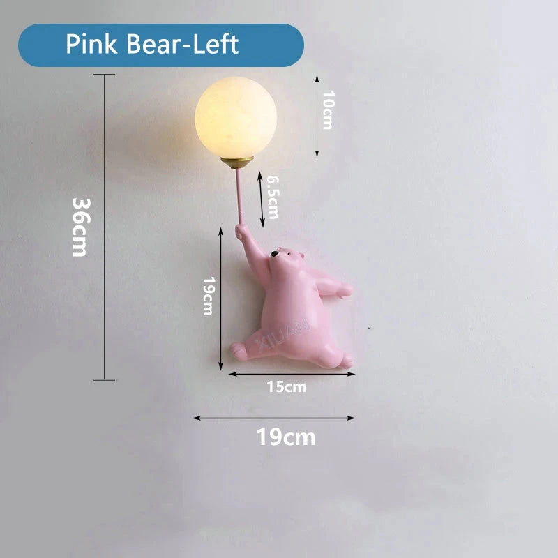 Teddy Bear Wall Lamp