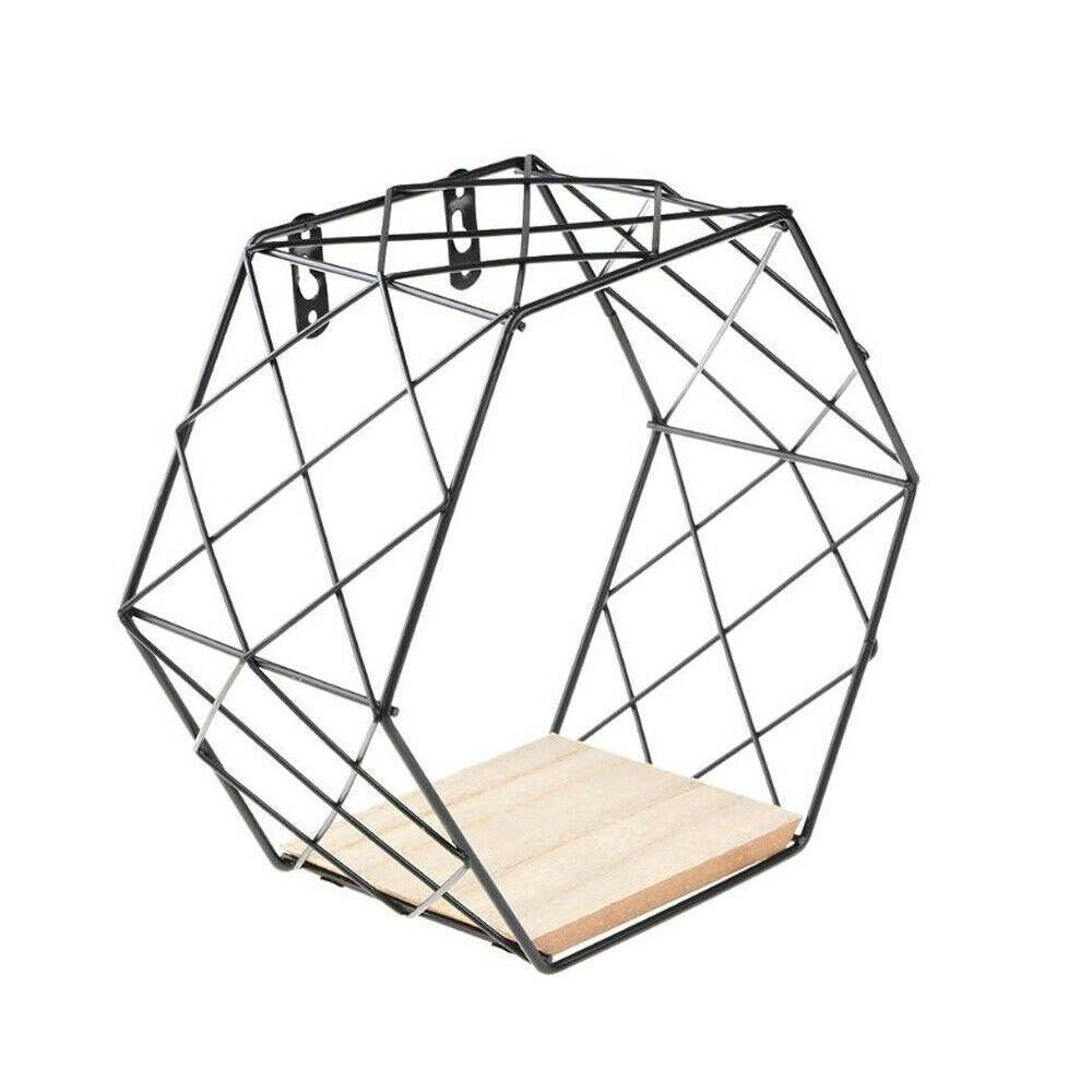 Set of 2 Hexagon Shelves