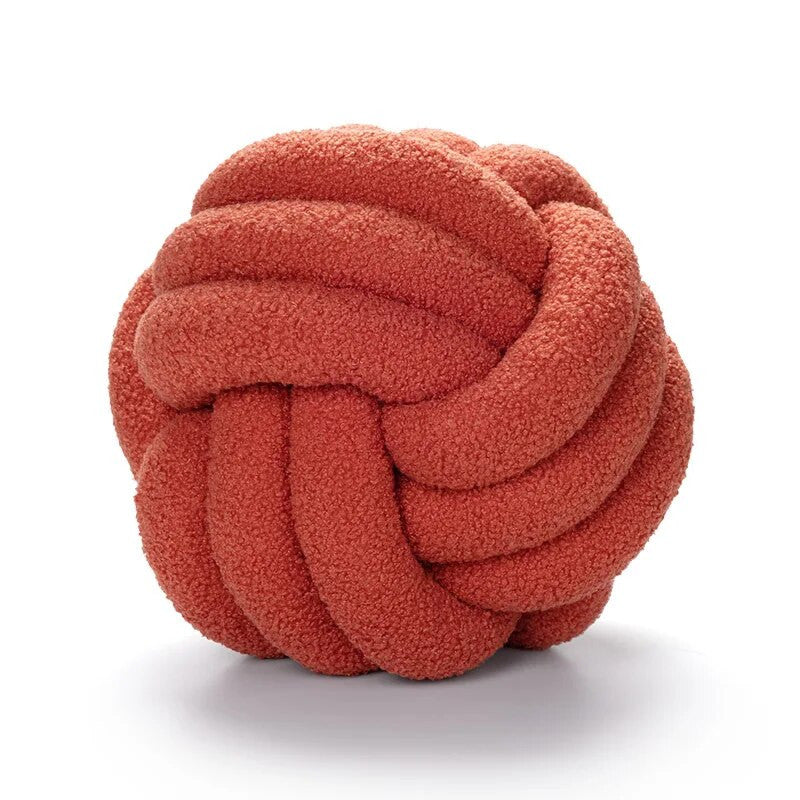 Hand-knotted Ball Cushion