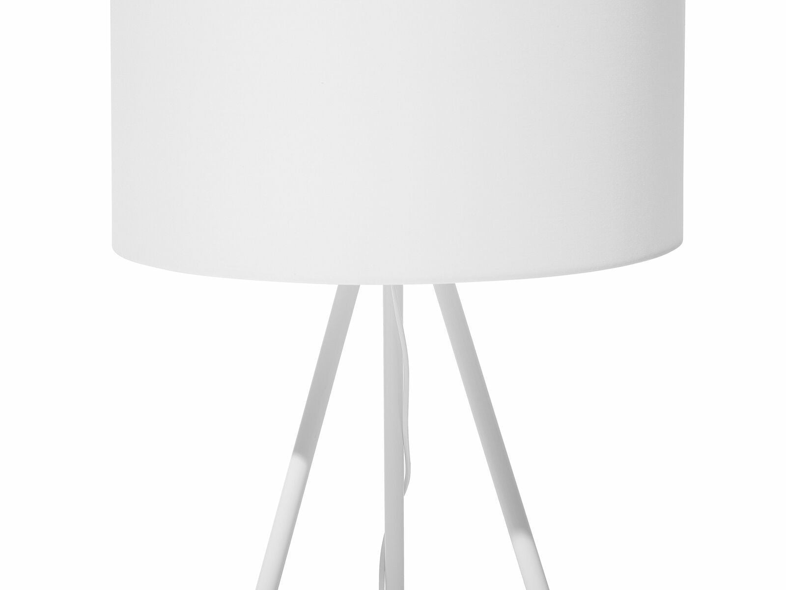 White Fabric Tripod Floor Lamp