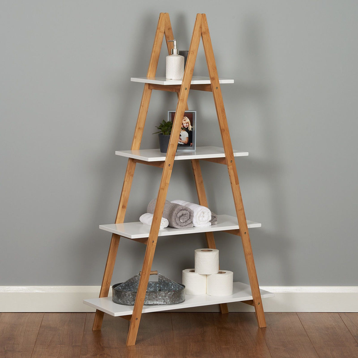 4 Tier Pyramid Shelves