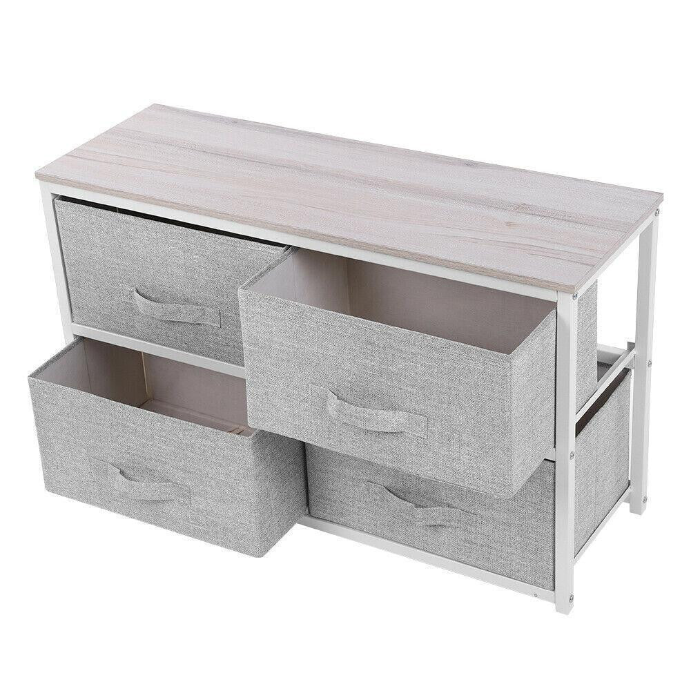 Grey 4 Drawer Cabinet