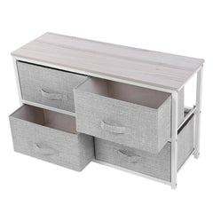 Grey 4 Drawer Cabinet