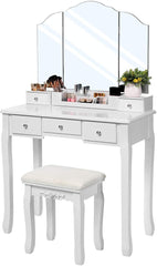 5 Drawer Dressing Table & Stool