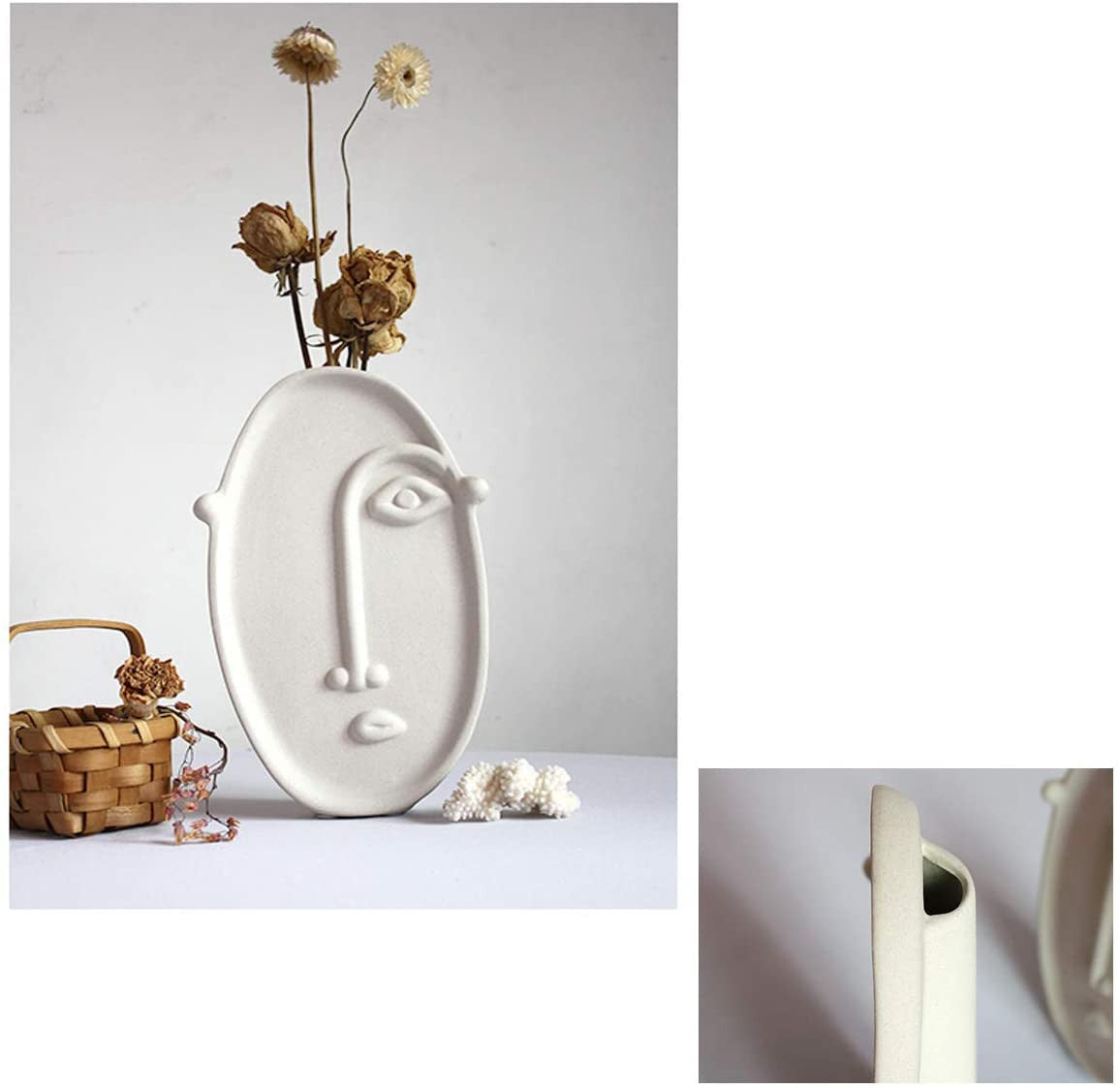 Ceramic Modern Arts Face Vase