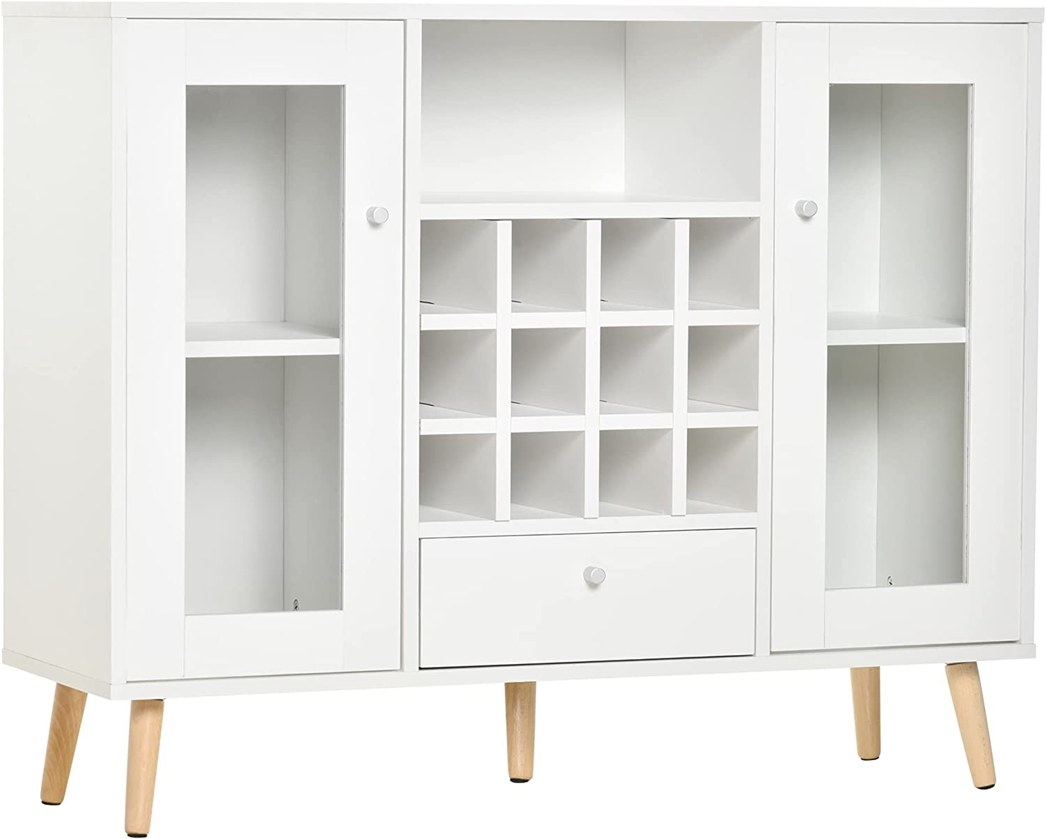 Francisco White 12 Bottle Console Unit