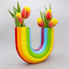 Upside Down Rainbow Vase