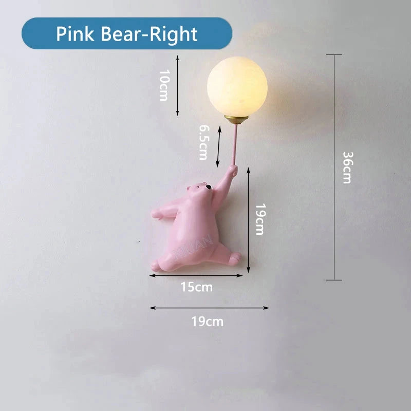 Teddy Bear Wall Lamp