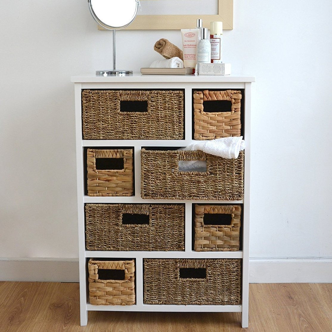 White Storage Chest of Drawers