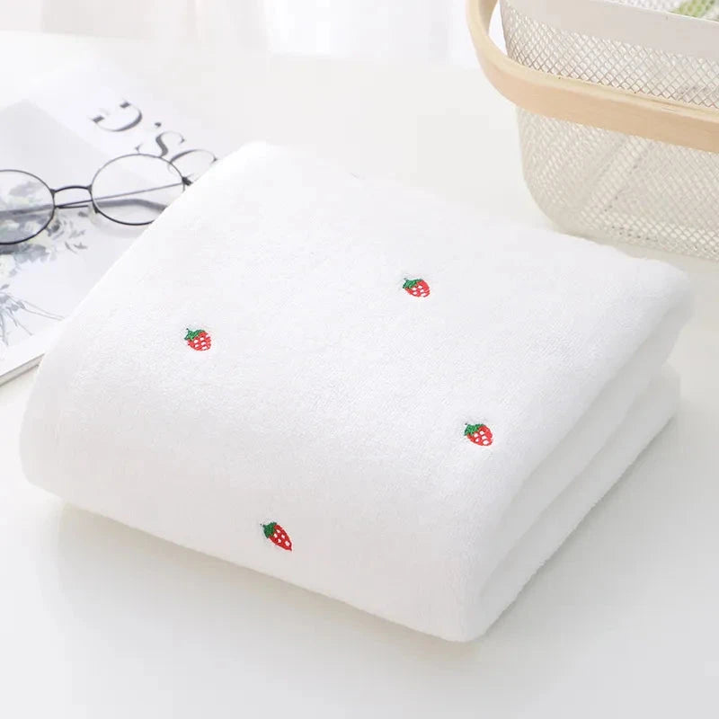 Strawberry Bath Towels