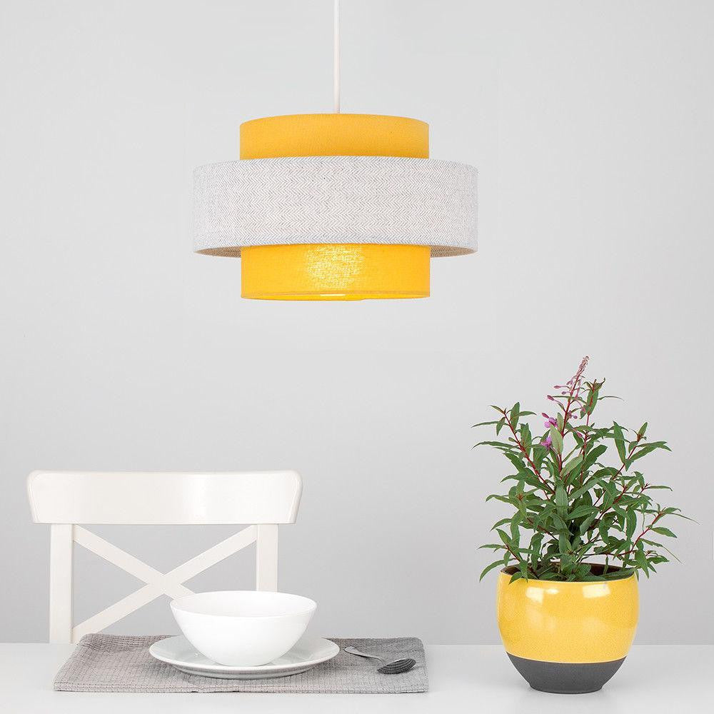 2 Tier Fabric Light Shade