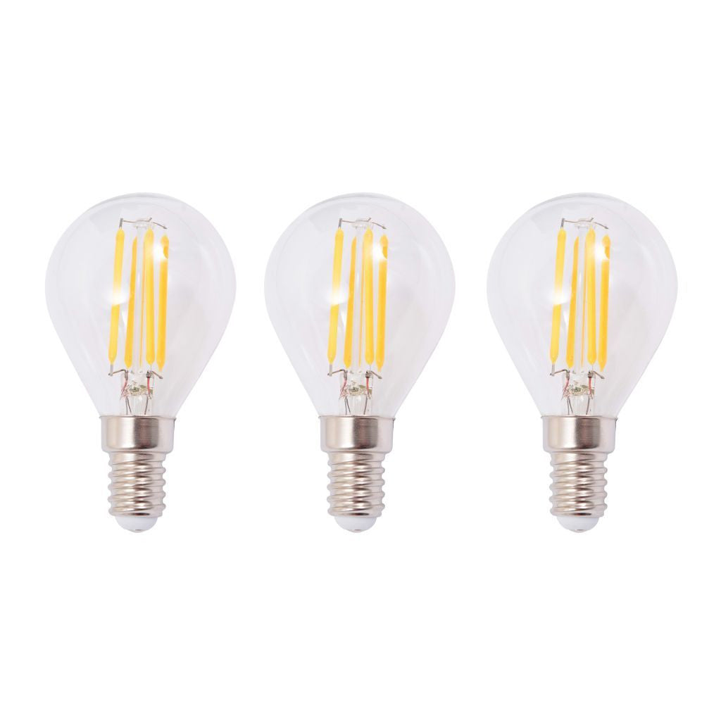 Industrial Ceiling Lamp with 3 LED Filament Bulbs