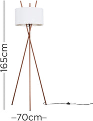 Tripod Copper Floor Lamp