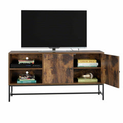 Double Door Rustic TV Unit