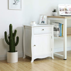 White Oxford Wooden Side Table