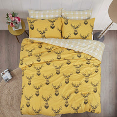 100% Cotton Stag Reversible Duvet Set