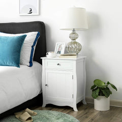 White Oxford Wooden Side Table