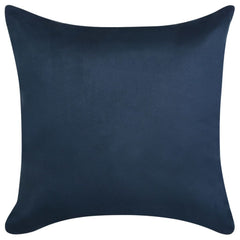 Navy Faux Suede Cushion Covers - 4 pcs - 40x40 cm