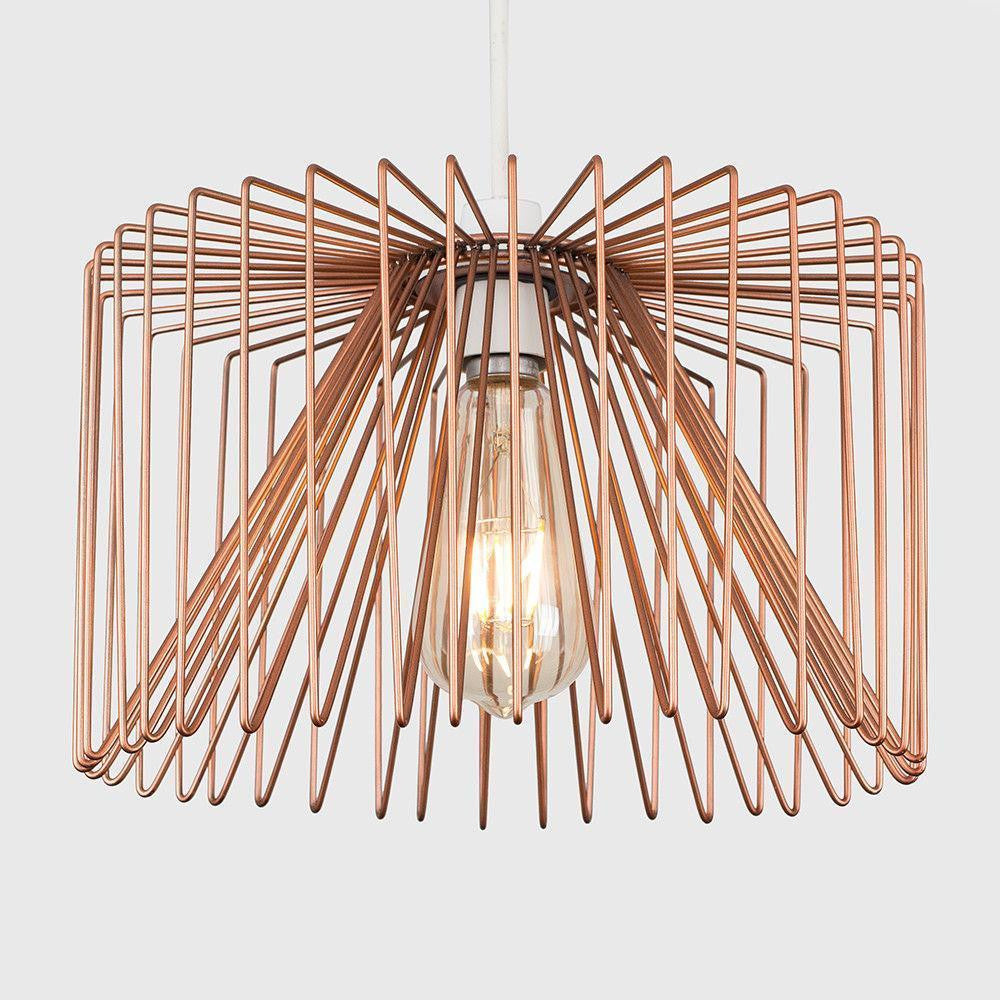 Copper Pendant Wire Ceiling Light