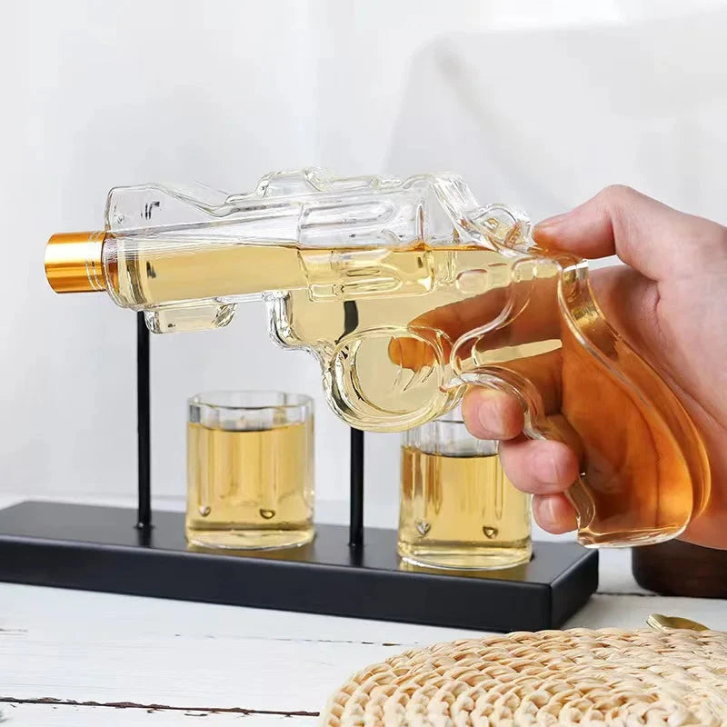 Revolver Glass Decanter Set