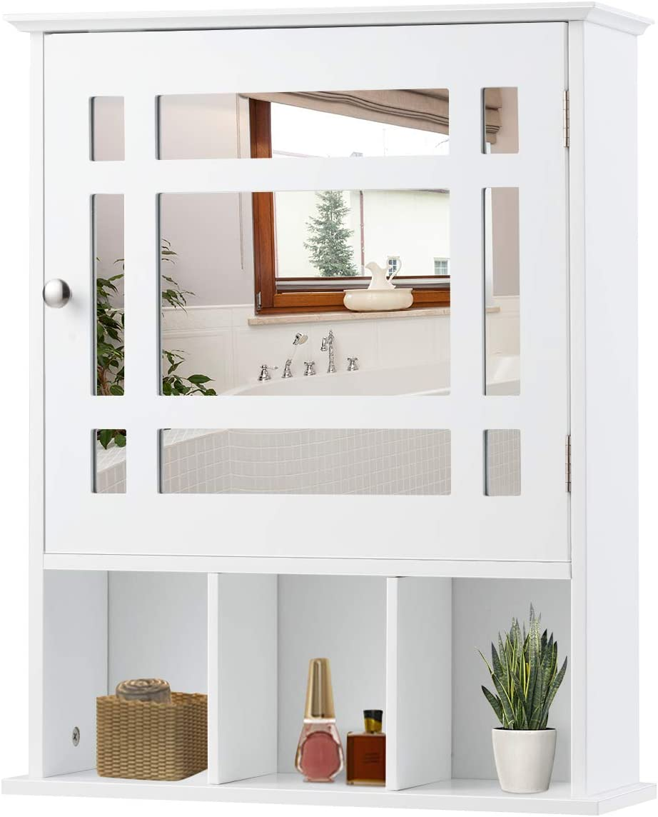 Mossaic Mirrored Wall Mounted Bathroom Cabinet