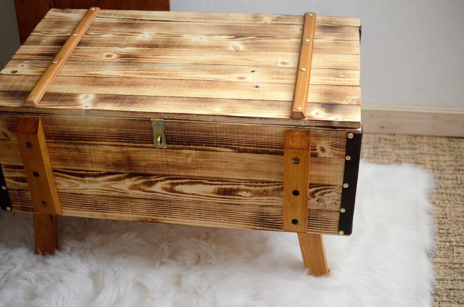 Wooden Chest Coffee Table