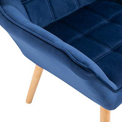 Blue Velvet Accent Chair