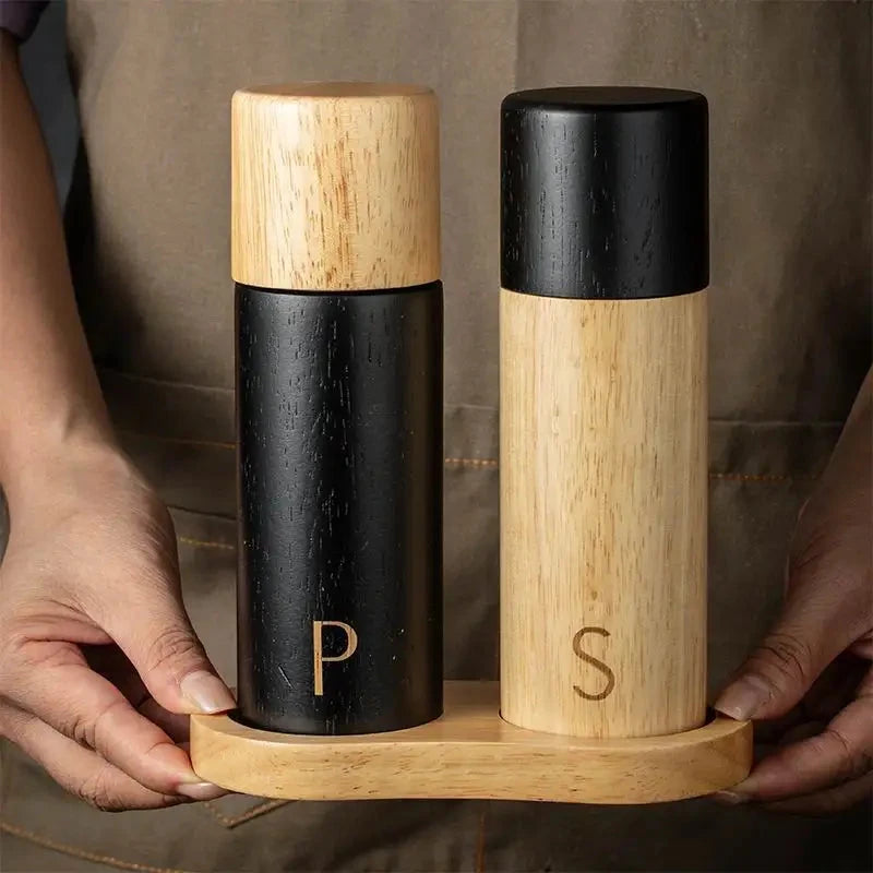 Wooden Salt & Pepper Grinder Set