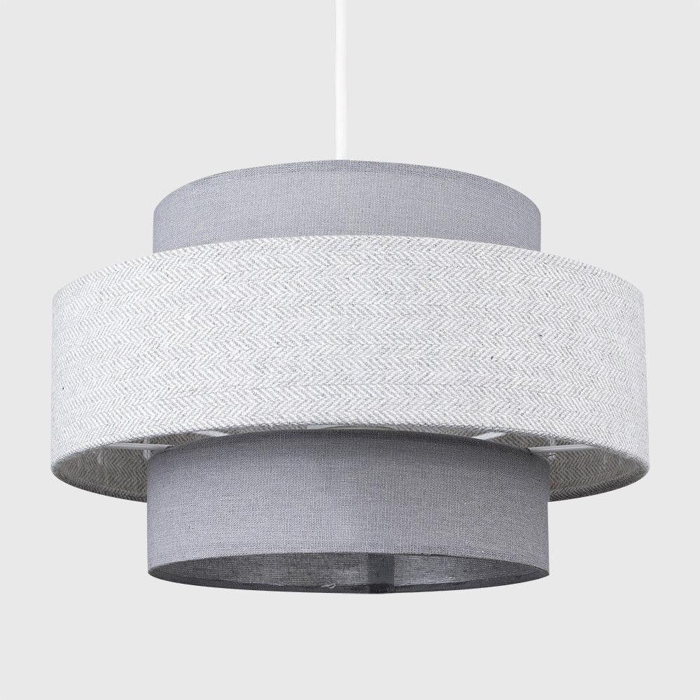 2 Tier Fabric Light Shade