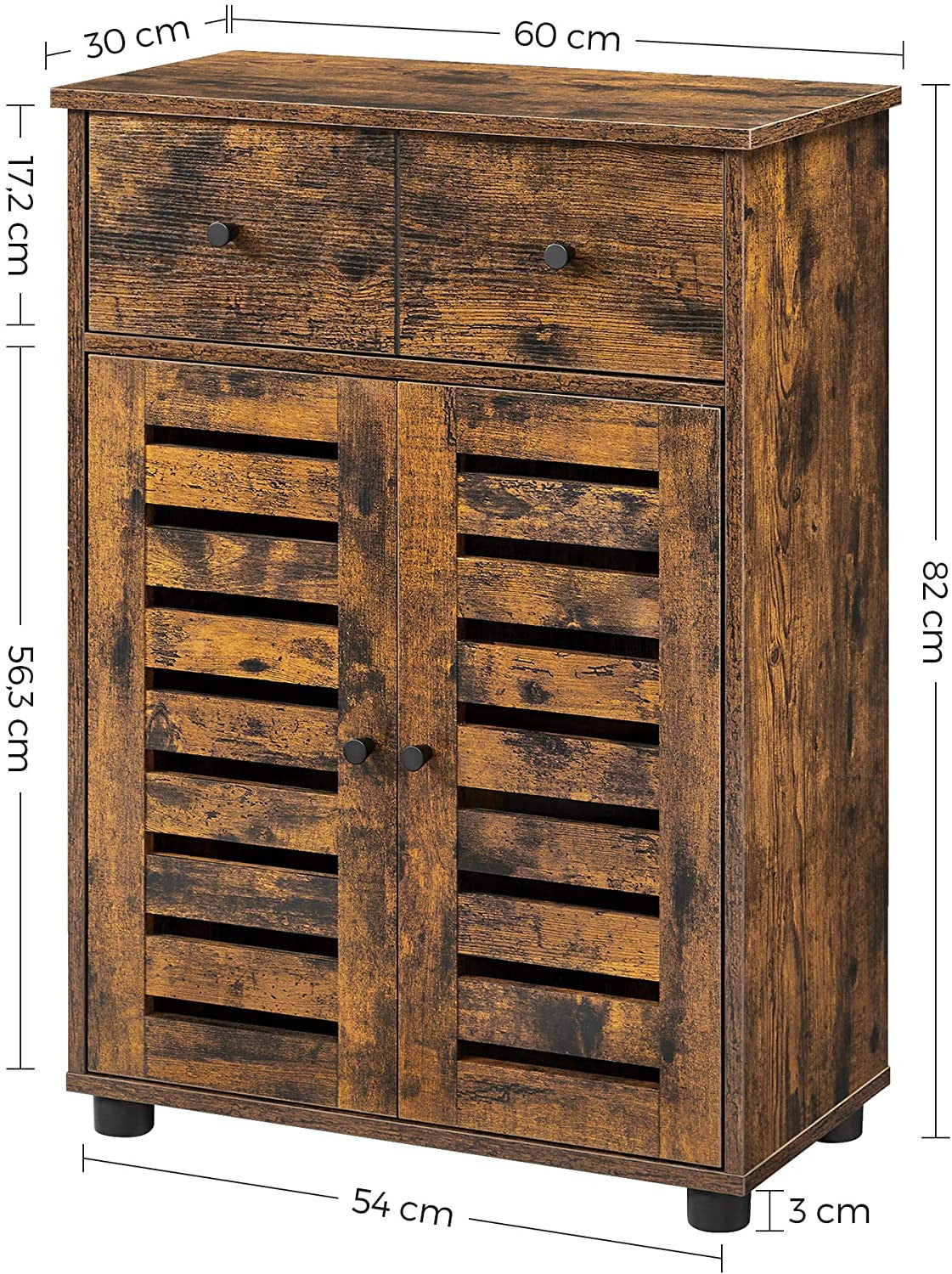 Rustic Bailey Bathroom Cabinet