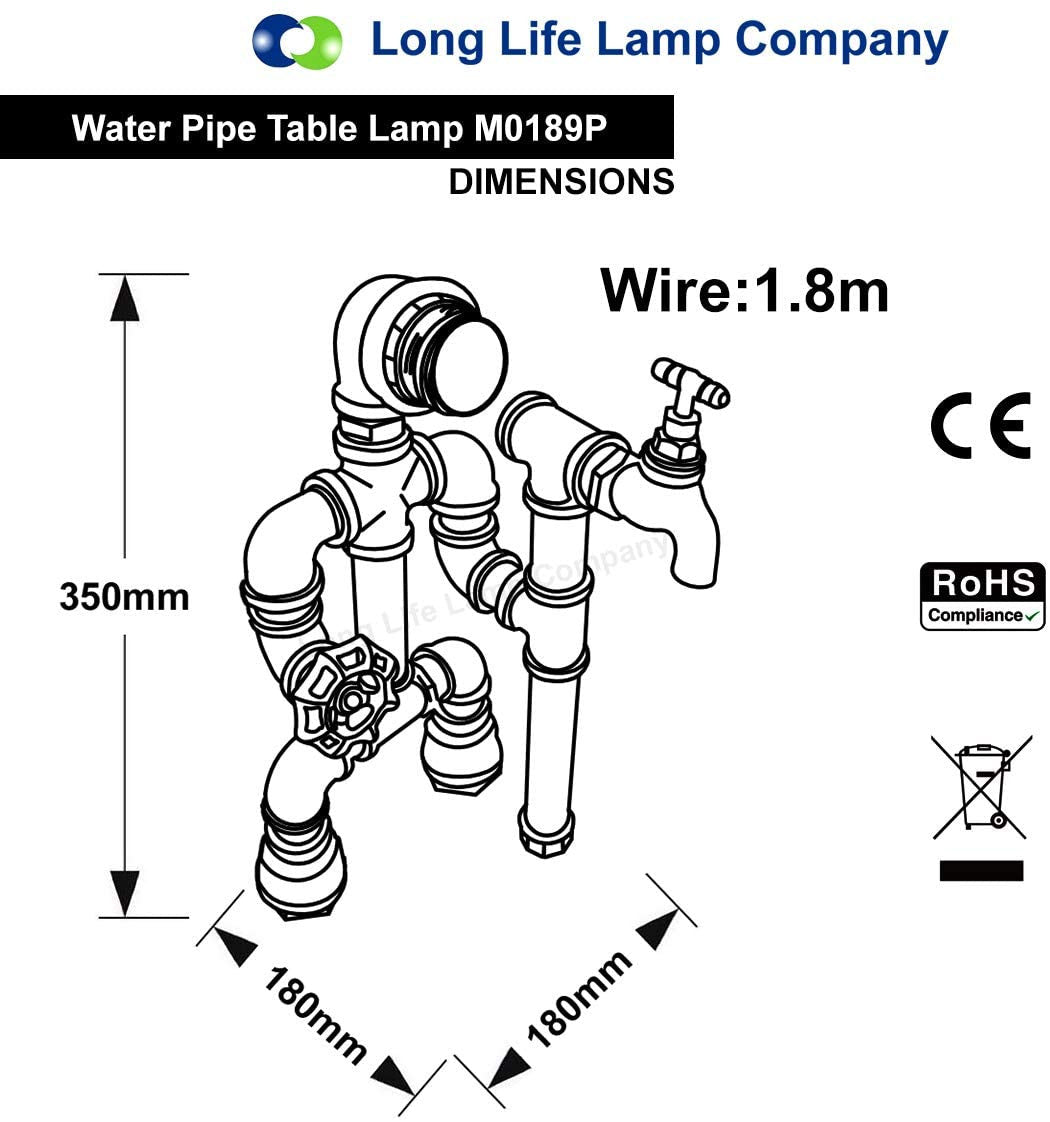 Iron Robot Table Lamp