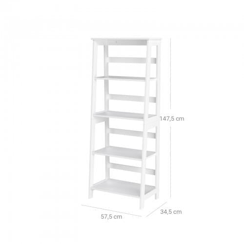 4 Tier White Storage Shelves