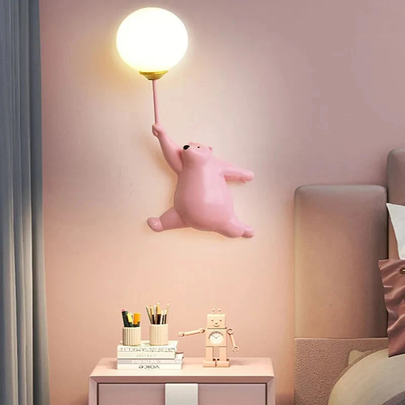 Teddy Bear Wall Lamp