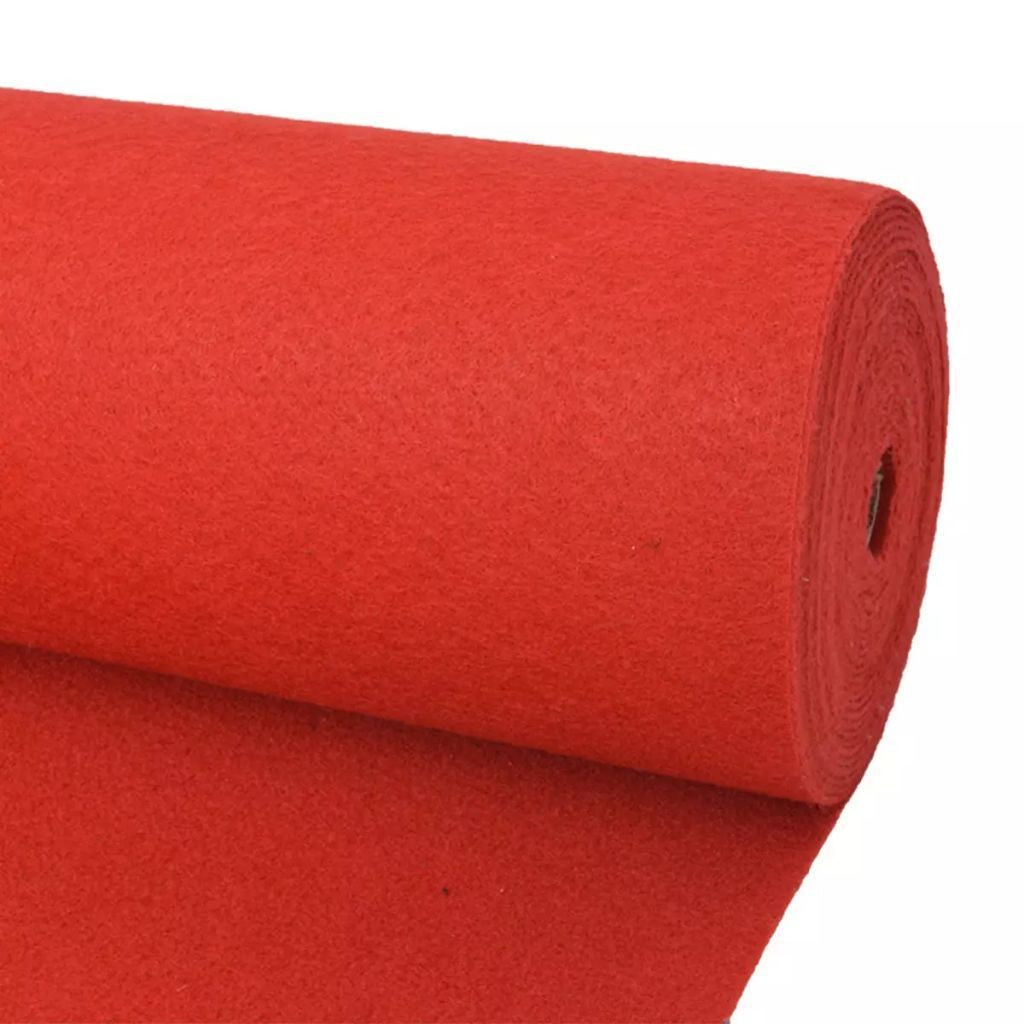 Red Exhibition Carpet Plain 2x12 m