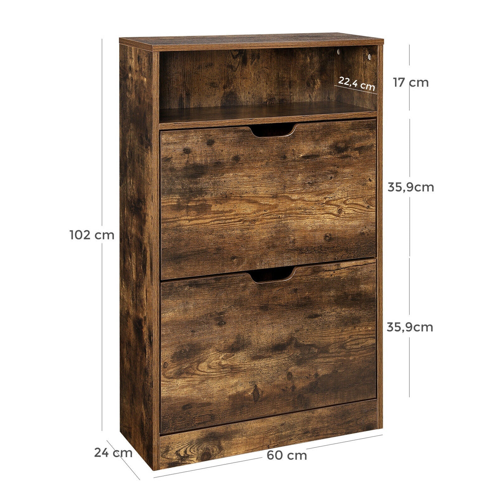 Rustic Shoe Storage Cabinet