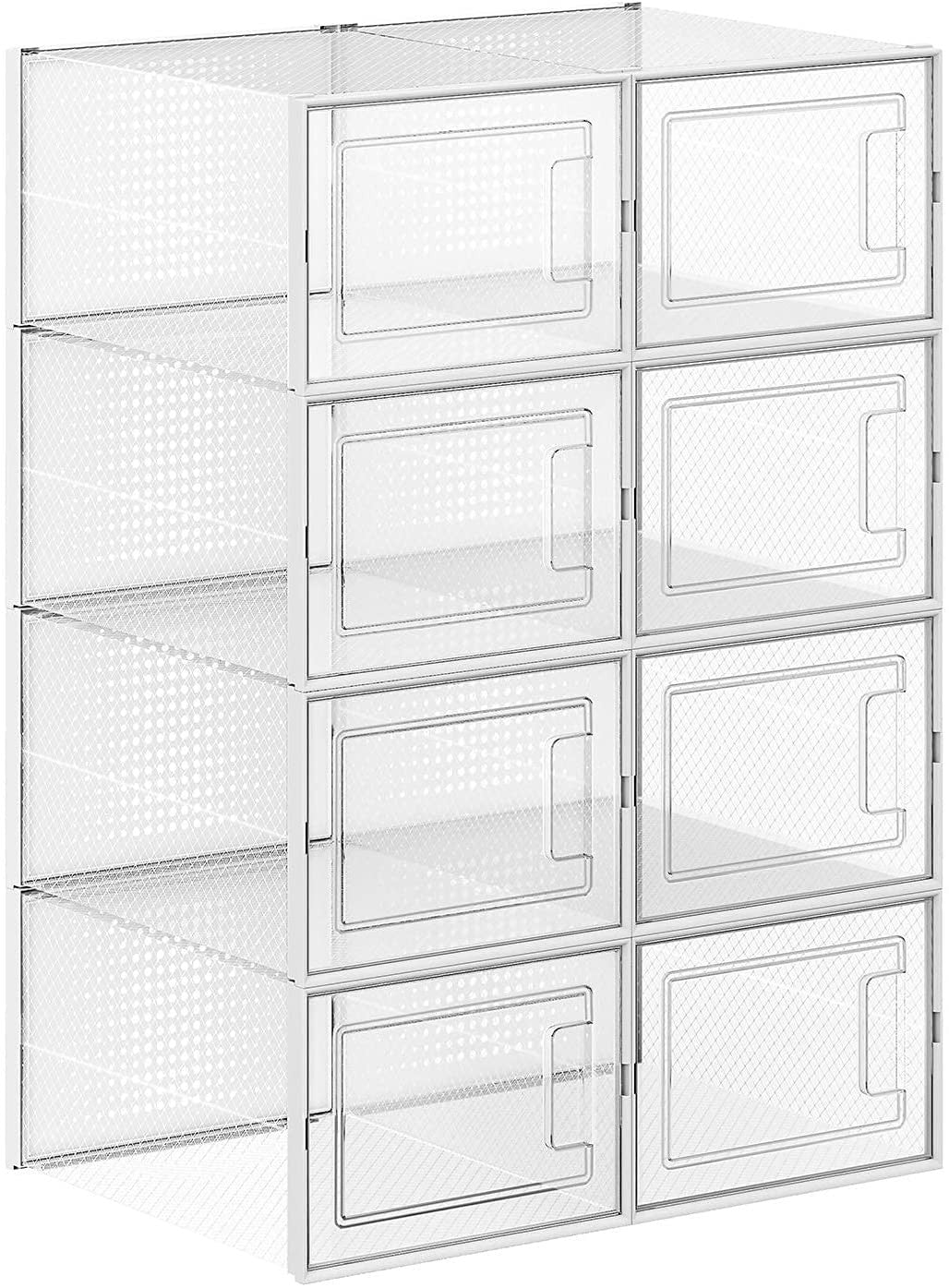 Set Of 8 Clear Storage Boxes