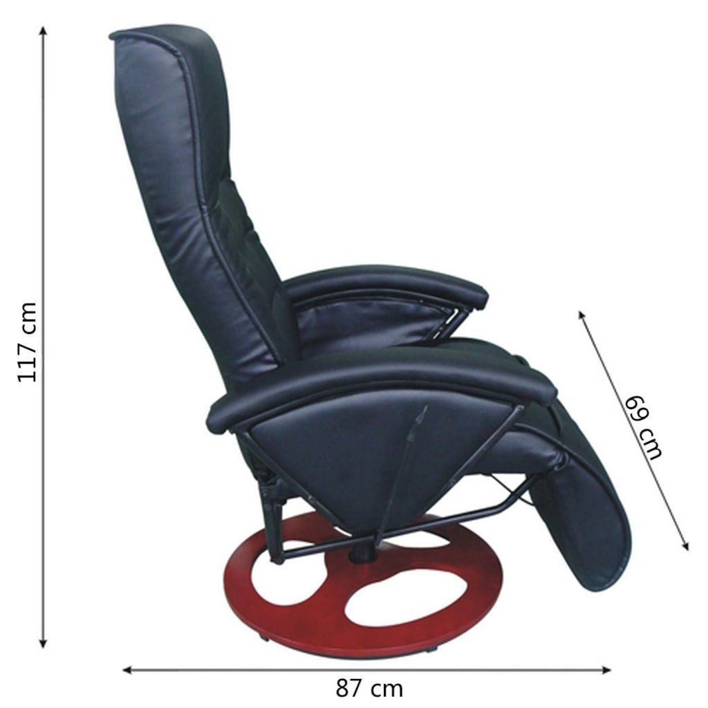 Black Electric Leather Massage Chair