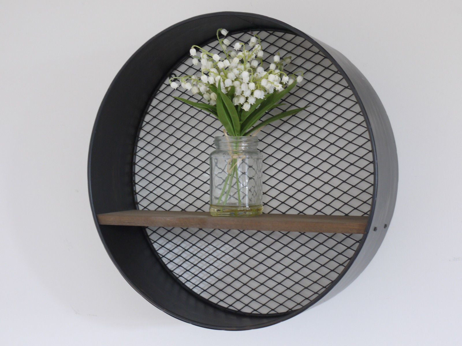 Circular Industrial Mesh Shelf