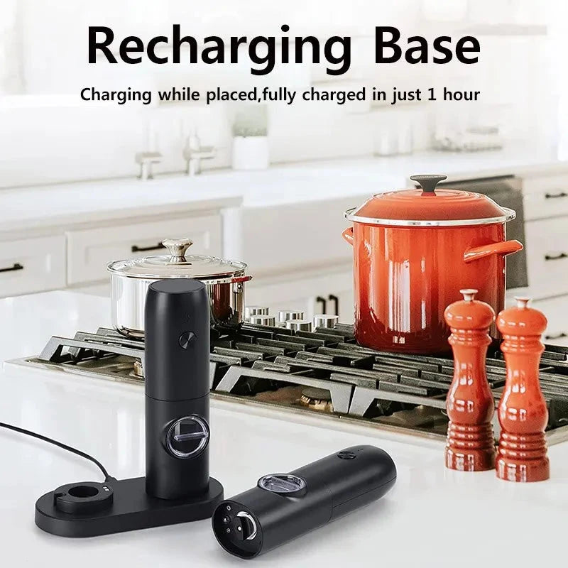 Electric Salt & Pepper Grinder Set