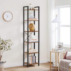 Rustic Ebony Cross Bookshelf