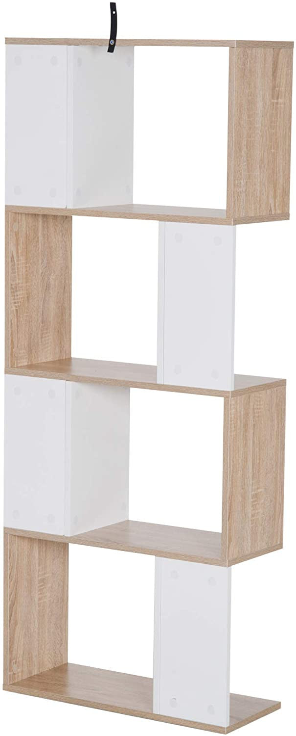 Scandi Shelving Bookcase Unit Divider S Shape