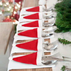 Santa Hat Cutlery Holder