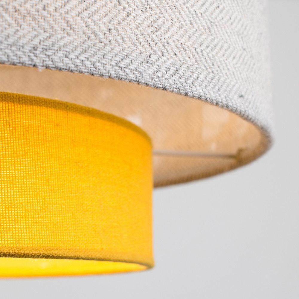 2 Tier Fabric Light Shade